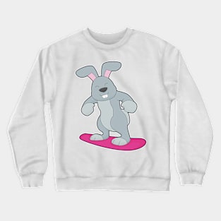 Rabbit Snowboard Winter sports Crewneck Sweatshirt